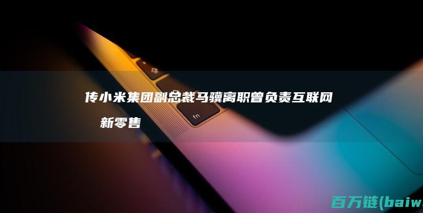 传小米集团副总裁马骥离职曾负责互联网和新零售部-手机中国